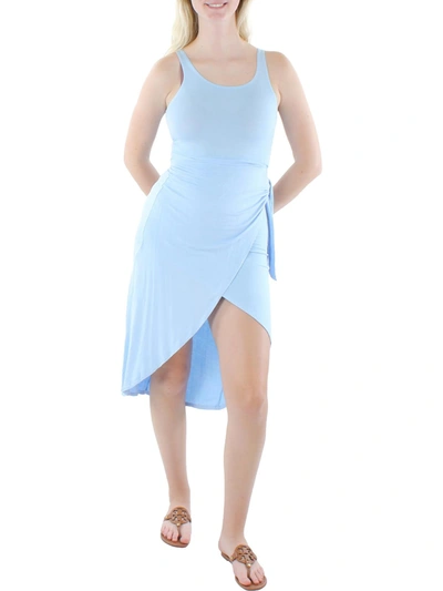 And Now This Womens Knit Sleeveless Midi Dress In Blue