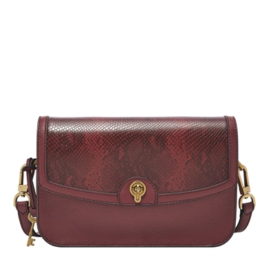 Fossil Women's Ainsley Litehide Leather Crossbody In Red
