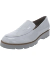 Vionic Kensley Womens Patent Leather Slip On Loafers In White