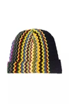 Missoni Geometric Fantasy Wool Blend Hat In Multi