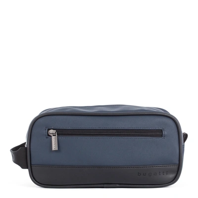 Bugatti Gin & Twill Toiletry Case In Blue