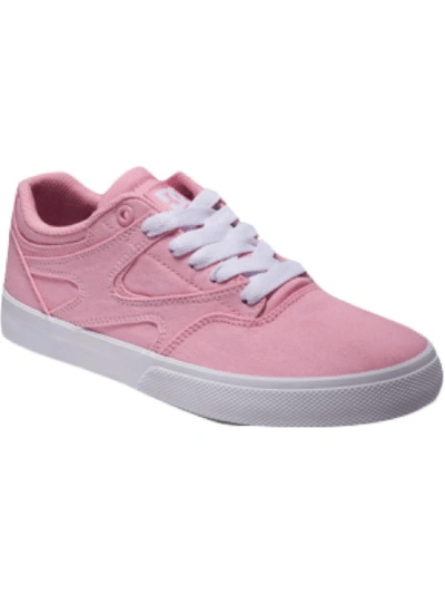 Dc Kalis Vulc Womens Fitness Lifestyle Athletic And Training Shoes In Pink