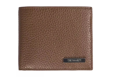Trussardi Ussardi Leather Men's Wallet In Brown