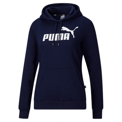 Puma Women's Essentials Logo Hoodie In Blue