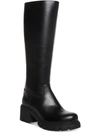 MADDEN GIRL TANGGO WOMENS FAUX LEATHER LUG SOLE KNEE-HIGH BOOTS