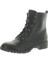 Sun + Stone Frankiee Womens Lace-up Zipper Ankle Boots In Black