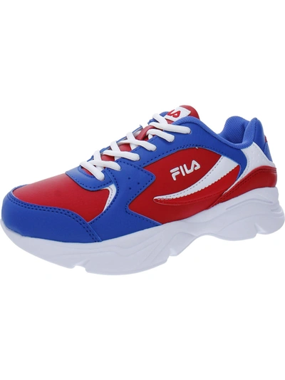 Fila Stirr Mens Faux Leather Workout Running Shoes In Multi