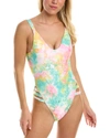 BECCA BY REBECCA VIRTUE BECCA BY REBECCA VIRTUE PRINT PLAY CRYSTALIZE CUTOUT ONE-PIECE