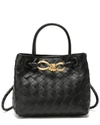 TIFFANY & FRED WOVEN LEATHER TOP HANDLE CROSSBODY