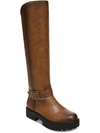 Zodiac Georgia Womens Faux Leather Riding Knee-high Boots In Brown