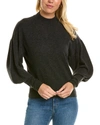 AUTUMN CASHMERE MOCK NECK DROP-SHOULDER CASHMERE SWEATER