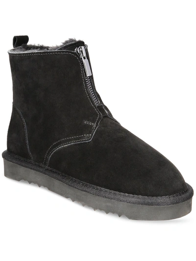 Style & Co Terrii Womens Suede Faux Fur Lined Winter & Snow Boots In Black
