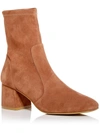 Stuart Weitzman Sleek 60 Womens Square Toe Ankle Booties In Cappucino