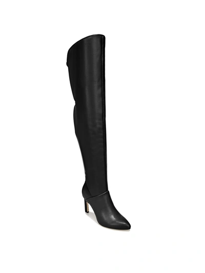 Sarto Franco Sarto Callie 2 Womens Faux Leather Pointed Toe Over-the-knee Boots In Black