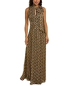 MIKAEL AGHAL TIE-NECK GOWN