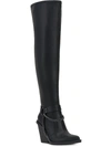 JESSICA SIMPSON LANGER WOMENS FAUX LEATHER POINTED TOE OVER-THE-KNEE BOOTS