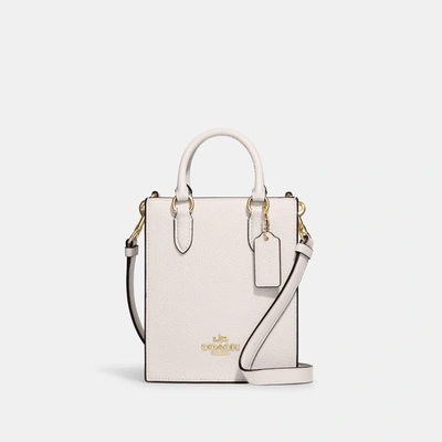 Coach Outlet North South Mini Tote In Gold