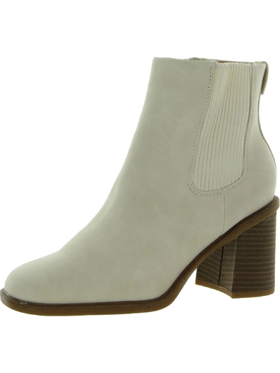 Dr. Scholl's Shoes Ride Away Womens Zipper Stacked Ankle Boots In Grey