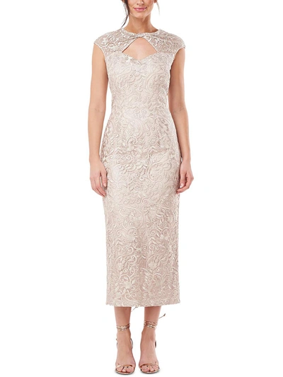 Js Collections Womens Lace Long Cocktail And Party Dress In Beige | ModeSens