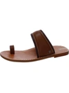 Sam Edelman Womens Leather Toe Loop Slide Sandals In Brown