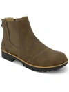 Jbu By Jambu Peacock Womens Faux Leather Water Resistant Chelsea Boots In Brown