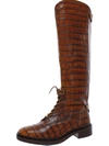 VINCE CAMUTO SIRIDOLA WOMENS LEATHER ALMOND TOE OVER-THE-KNEE BOOTS