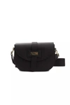 Pompei Donatella Chic Leather Crossbody Women's Bag In Black