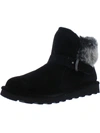 BEARPAW KOKO WOMENS SUEDE FUR LINED WINTER BOOTS