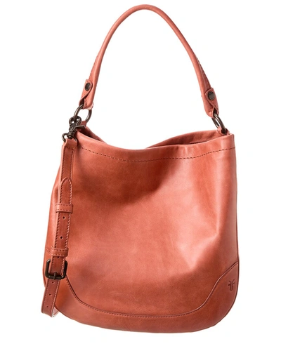 Frye Melissa Leather Hobo Bag In Pink