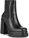 Wild Pair Ohara Womens Faux Leather Chunky Ankle Boots In Multi