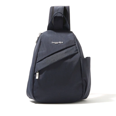 Baggallini Medium Sling Crossbody Backpack In Blue
