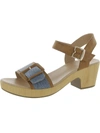 Dr. Scholl's Shoes Felicity To Womens Faux Suede Buckle Ankle Strap In Multi