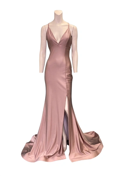 Jessica Angel Evening Gown In Blush In Pink
