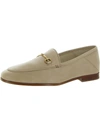 Sam Edelman Loraine Womens Block Heel Leather Loafers In Beige