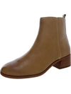 VINCE CAMUTO JERLINDI WOMENS LEATHER EMBOSSED BOOTIES