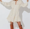 Cleobella Celene Mini Dress In Ivory In Multi