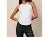 Lamade Racer Front Tank Top In White In White
