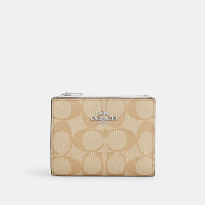 Coach Outlet Bifold Wallet In Signature Canvas In Multi