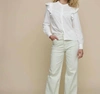 RINO AND PELLE FELIEN EMBROIDERY BLOUSE IN WHITE