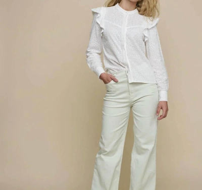 Rino And Pelle Felien Embroidery Blouse In White