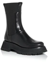 3.1 PHILLIP LIM / フィリップ リム KATE LUG SOLE COMBAT BOOT WOMENS LEATHER LUG SOLE MID-CALF BOOTS