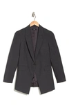 Theory Etiennette B Good Wool Suit Jacket In Charcoal Melange
