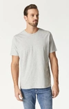Mavi Crew Neck T-shirt In Light Grey Melange In Grey