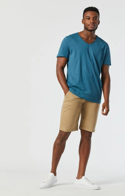 Mavi Jacob Shorts In British Khaki Twill In Beige