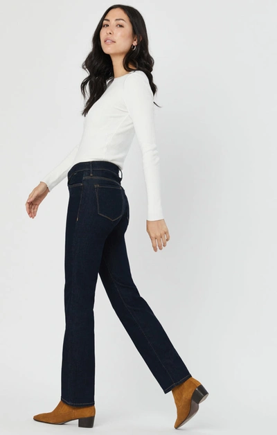 Mavi Kendra High-rise Straight Leg Jeans In Dark Blue