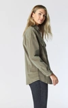 Mavi Livia Oversized Denim Shirt In Beige