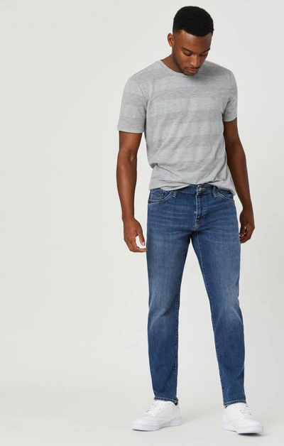 Mavi Jake Slim Leg Jeans In Medium Blue