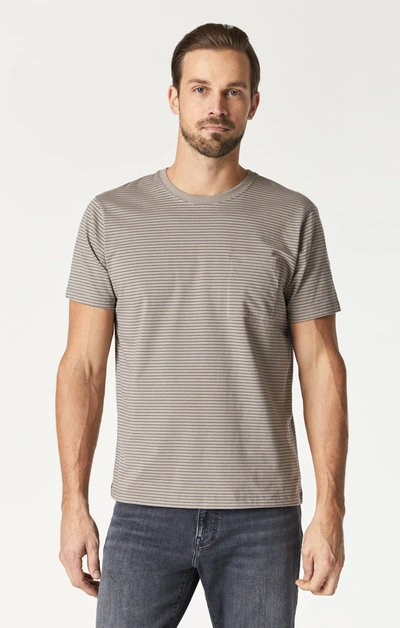 Mavi Striped T-shirt In Moon Rock In Brown