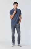 Mavi Jake Slim Leg Jeans In Mid Grey  Williamsburg In Grey