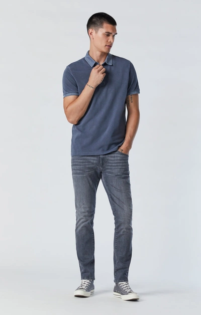 Mavi Jake Slim Leg Jeans In Mid Grey  Williamsburg